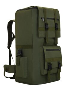 120L Military Tactical Rucksack Backpack for Hiking Hunting Travel - Green