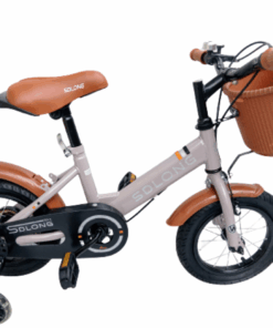 12/14 inch Bicycle for kids Brown and Gold super delight with side wheels - 4 years