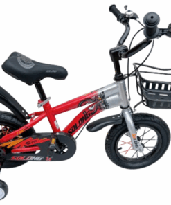 12/14/16'' inch Red and Silver Bicycles 2-5 / 3- 6 / 4 - 8 Yrs for Kids - 3-6 years