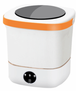 12L Portable Folding Bucket-like Washing Machine for Travel,Motorhome - White