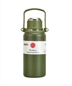 1.2L Vacuum Flask Hot/Cold Water Bottle 316 Stainless steel Cup - Green