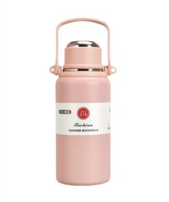 1.2L Vacuum Flask Hot/Cold Water Bottle 316 Stainless steel Cup - Pink