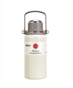 1.2L Vacuum Flask Hot/Cold Water Bottle 316 Stainless steel Cup - White