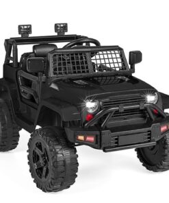 12V Kids Ride On Jeep Car W/Parent Remote Control - Black