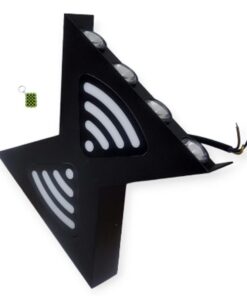 12W Double Sided LED Wall Lamp 3000K 8 LEDS + Key Chain