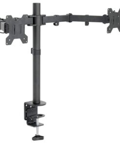 13'' - 27'' Fully Adjustable Dual LCD LED Monitor Desk Stand - XF0656