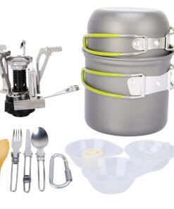 13 Pcs Set Portable Outdoor Camping Cookware Stove Cultery