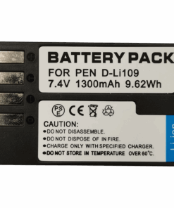 1300mAh Lithium-ion Battery for Pentax K-2, K-S1, K-S2, K-30, K-50, D-LI109