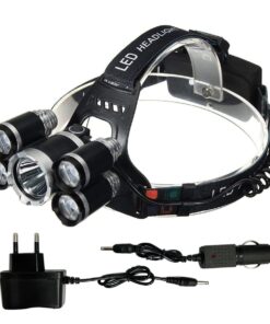 13600mAh Rechargeable LED Headlight Portable Headlamp with 2 Charger