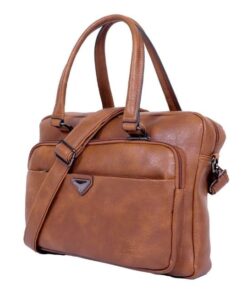 14 Inch Multi-Functional Laptop Bag / Light Brown
