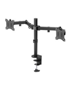 15''-33'' Full Motion Adjustable Dual LCD Monitor Desktop Mount