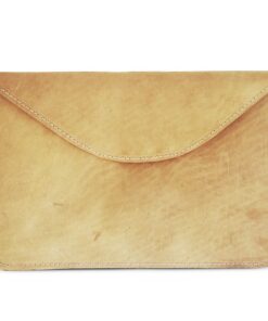 15 Inch Genuine Leather Laptop Sleeve - hazelnut