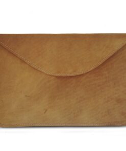 15 Inch Genuine Leather Laptop Sleeve - Pecan