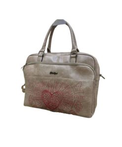 15- inch Heart Design Waterproof PU Leather Laptop bag CR91081-D48 - light