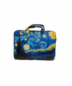 15" Laptop Bag with Oil Painting Night Sky Print - Stylish and Protective
