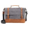 15" Multi Use Canvas Laptop Bag and Messenger Bag YU-2008-1 - Grey