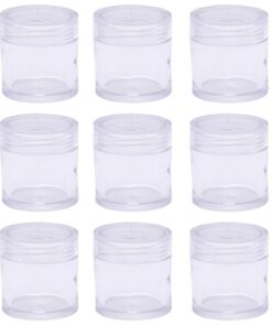 15 Pieces 10ml/10g Reusable Clear Plastic Empty Jars