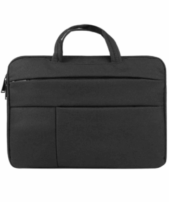 15.5" Padded Laptop Bag with Luggage Sleeve - Black