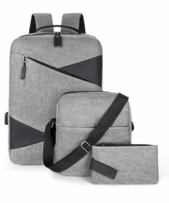 15.6 inch Laptop Backpacks with USB Charging Port Water Resistant - Set of 3