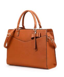 15.6 Razee Waterproof Laptop & Women Tote Bag - Brown