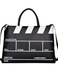 15.6'' Vintage Movie Clapboard Style Laptop Bag - Black