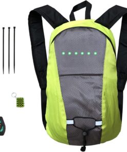 15L Reflective Sports Bag with LED Indicator & Remote Control and Key Chain