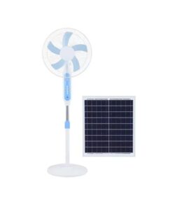 16" 20W Solar Powered Fan With LED Light And USB Port AB-FSD04
