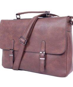 16 Inch Multi-Functional Laptop Bag / Dark Brown