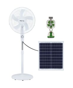 16" Rechargeable AC/DC Solar Fan And MultiFunctional Folding Fan