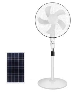 16" Solar Powered 3 Speed Ocillating Floor Fan- JG-30-6