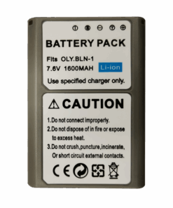 1600mAh Lithium-ion Battery for Olympus BLN-1/E-M5/OM-D/EM5/E-M1 II/EM1 II