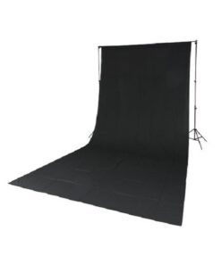 1.6x3m Non Woven backdrop for Studio and Videos Black