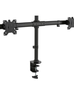 17-27 Inches Full Motion Adjustable Dual Monitor Desktop Mount