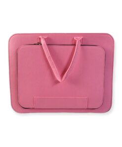 17.3 Inch Felt Laptop Sleeve Case Computer Purse Handbag with Zipper - Pink