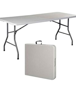 1.8 Meter Portable Folding Trestle Table - White - 2 Pack