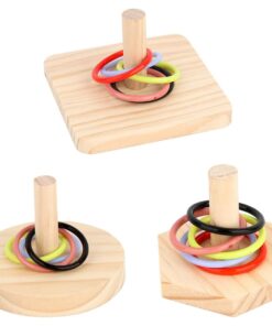 18 Piece Bird Parrot Training Ring Toy Bird Cage Toys Set