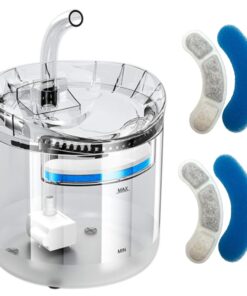 1.8L Automatic Pet Cat Water Fountain with 2 Extra Filters