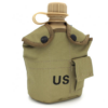 1L Outdoor Army Military Water Bottle - Brown
