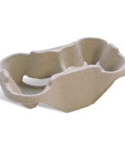 2 Compartment Recycled Paper Coffee Cup Holder - 180 units per pack