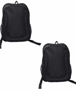 2 Compartment School Backpack - 2 Pack - Black