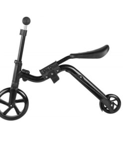 2 - In -1 Adjustable Kick Scooter Skateboard Walker Balance Bike - Black
