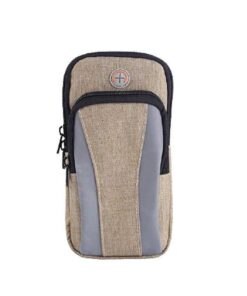 2 in 1 Casual Running Messenger Armband Bag - Brown