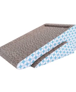 2-in-1 Corrugated Cat Cardboard Scratcher Pad with Ball