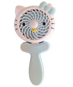 2 in 1 Fan - Hand Held - Desk top - USB Rechargeable - Blue
