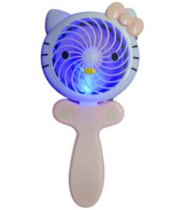 2 in 1 Fan - Hand Held - Desk top - USB Rechargeable - Pink
