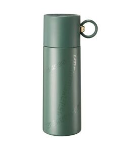 2-in-1 Lid & Cup 500ML Matte Finish Insulated Flask Thermos Bottle - Green