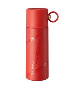 2-in-1 Lid & Cup 500ML Matte Finish Insulated Flask Thermos Bottle - Red