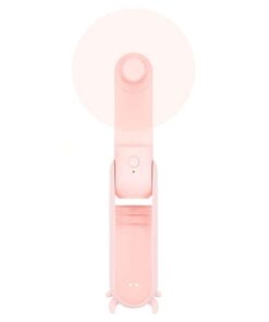 2-in-1 Portable Mini Electric Fan / Power Bank - Pink