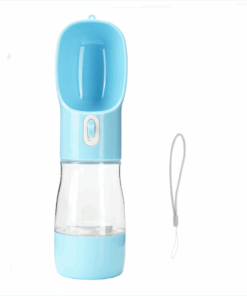 2 in 1 Portable Pet Water Bottle - Blue