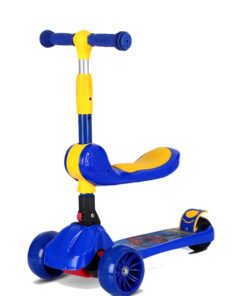 2-in-1 Scooter/Sitting and Sliding/Children s Skating Car Toy Car - Blue